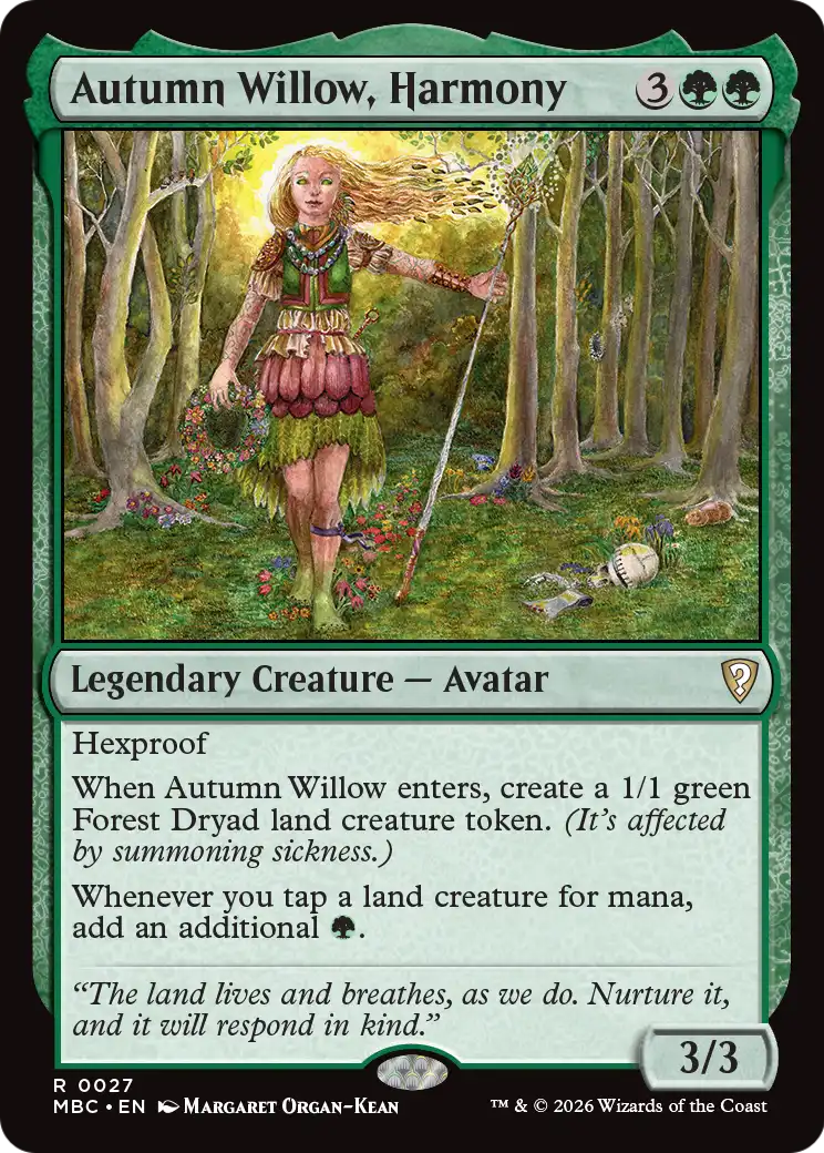 Autumn Willow, Harmony [Mystery Booster: Commander Edition] | Clutch Gaming