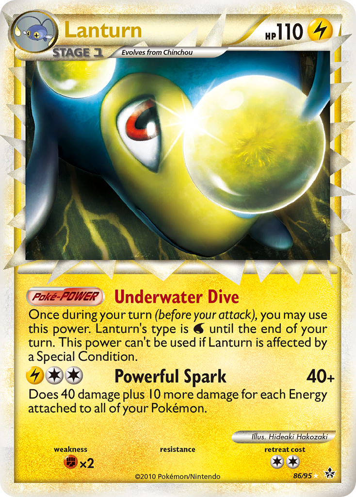 Lanturn (86/95) [HeartGold & SoulSilver: Unleashed] | Clutch Gaming