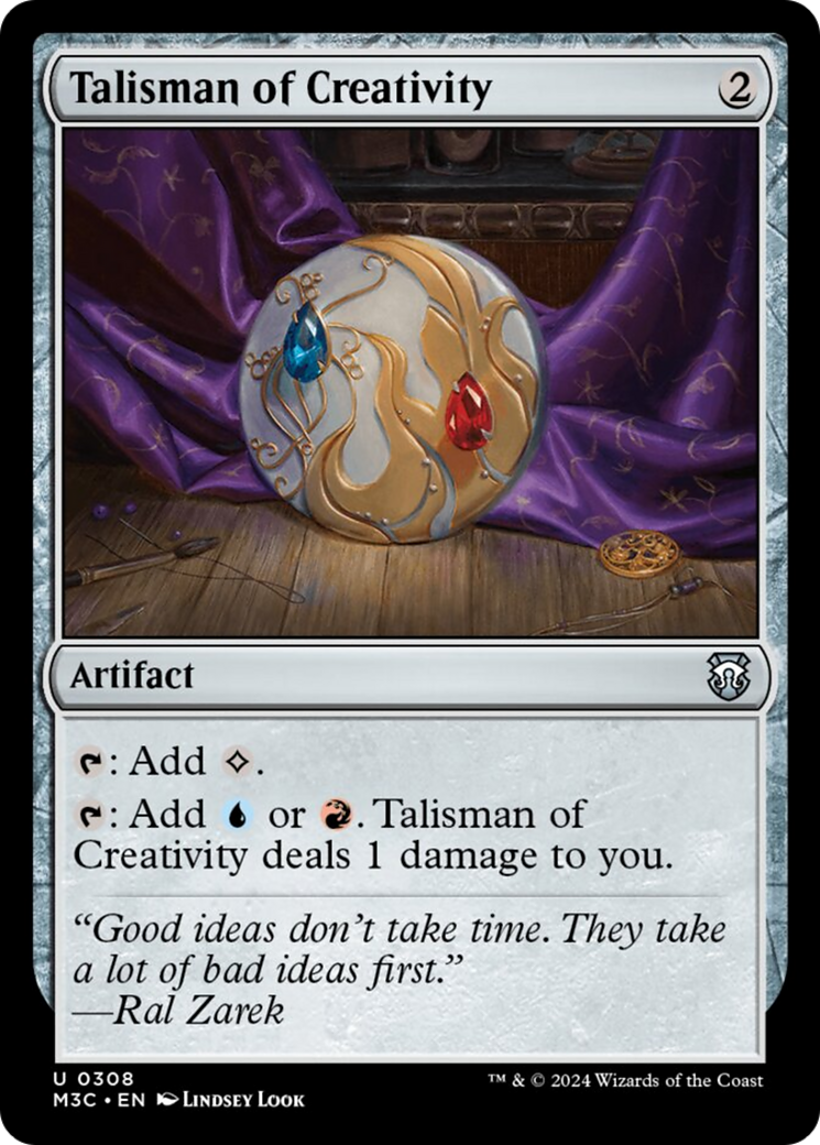 Talisman of Creativity (Ripple Foil) [Modern Horizons 3 Commander] | Clutch Gaming