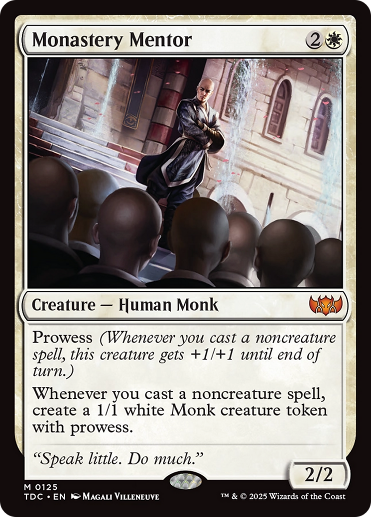 Monastery Mentor [Tarkir: Dragonstorm Commander] | Clutch Gaming