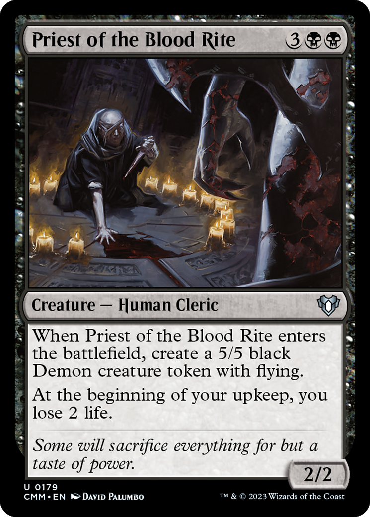 Priest of the Blood Rite [Commander Masters] | Clutch Gaming