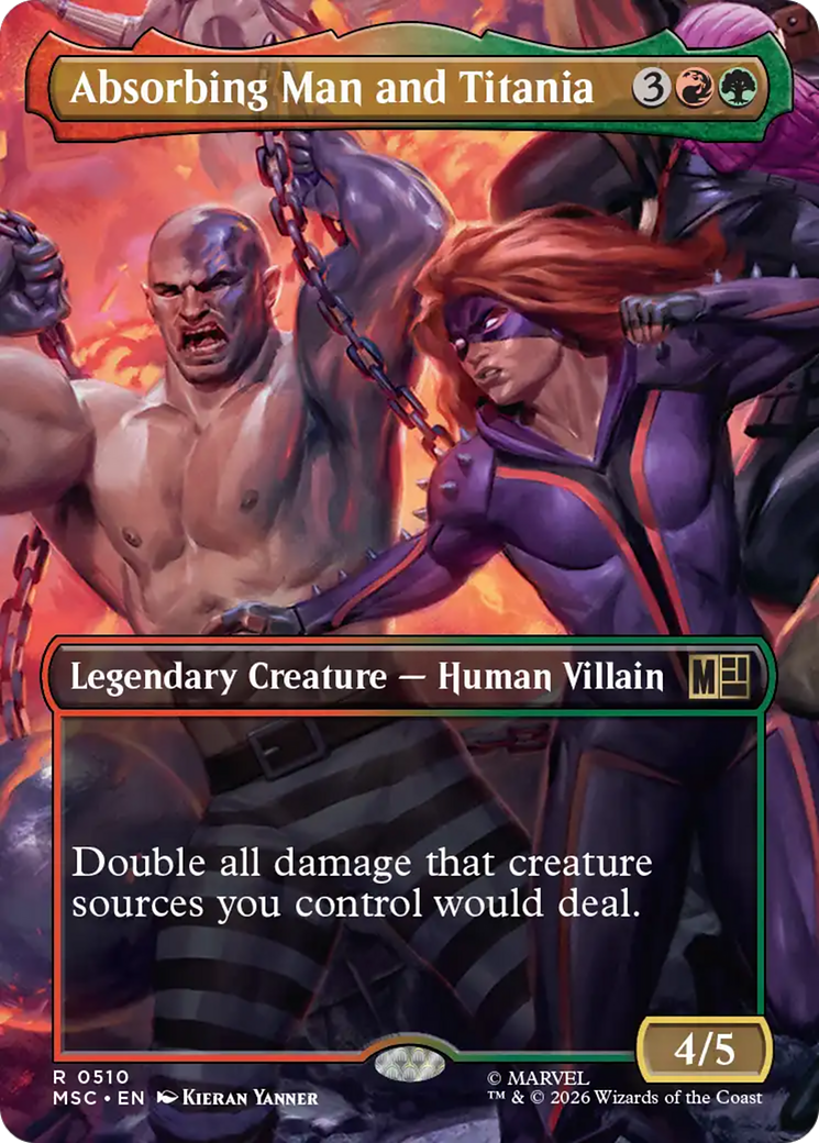 Absorbing Man and Titania (Borderless) [Marvel Super Heroes Commander] | Clutch Gaming