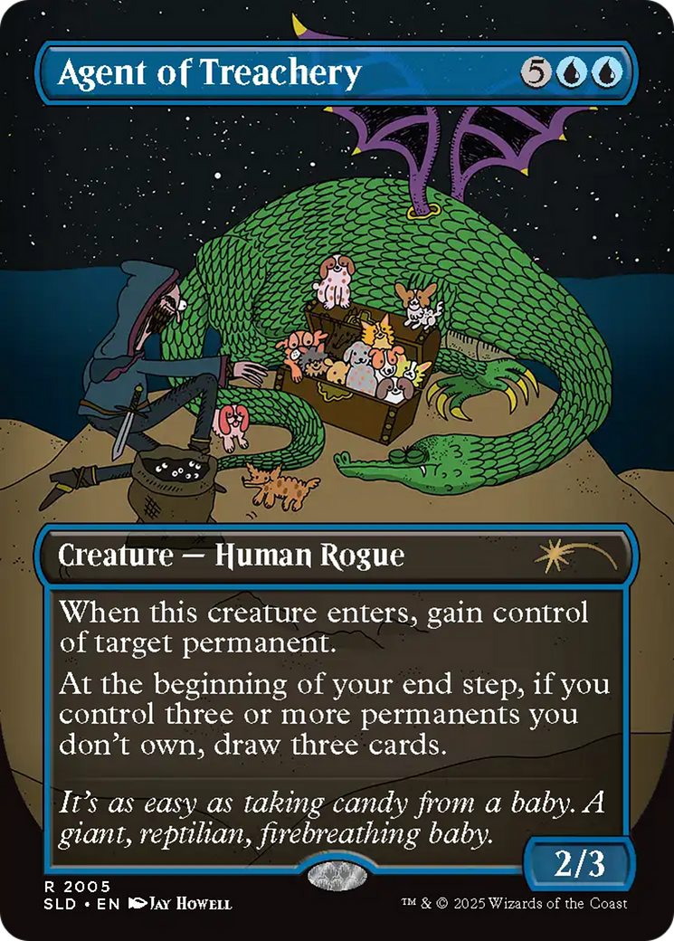 Agent of Treachery (Rainbow Foil) [Secret Lair Drop Series] | Clutch Gaming