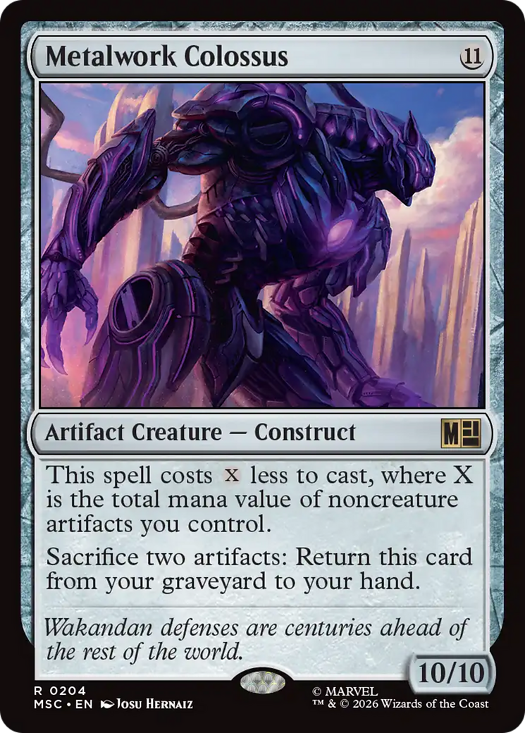 Metalwork Colossus (Surge Foil) [Marvel Super Heroes Commander] | Clutch Gaming