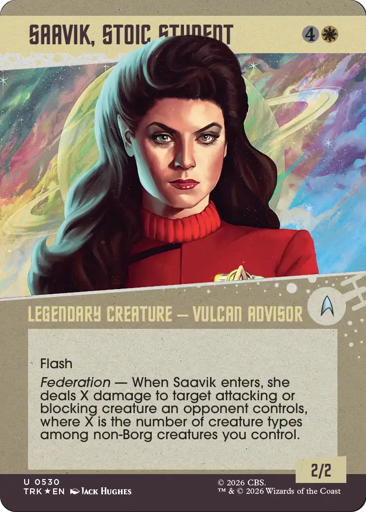 Saavik, Stoic Student (Showcase) (Surge Foil) [Star Trek] | Clutch Gaming