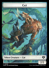 Spirit (0010) // Cat (0005) Double-Sided Token [Commander Masters Tokens] | Clutch Gaming