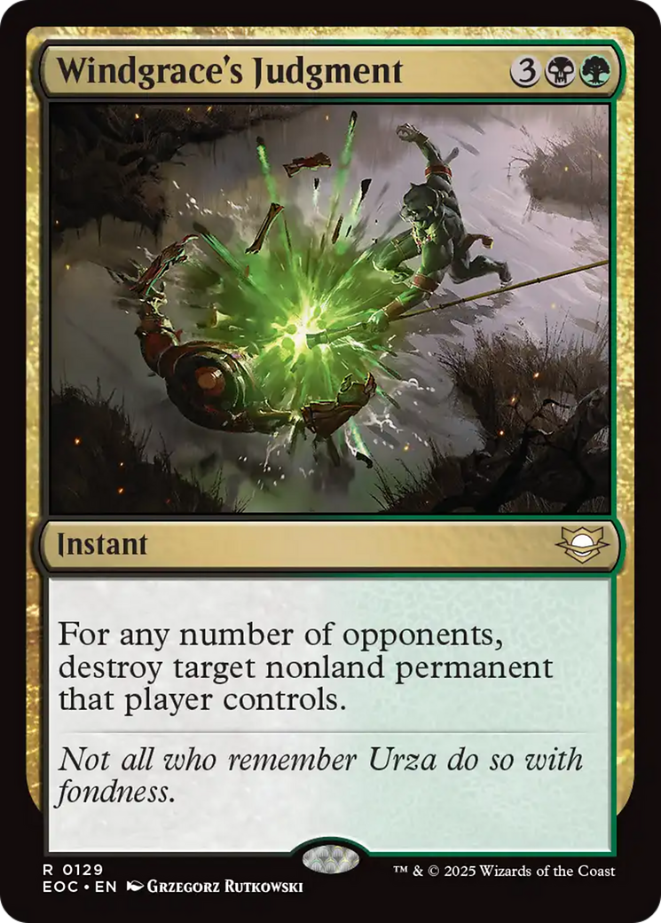 Windgrace's Judgment [Edge of Eternities Commander] | Clutch Gaming