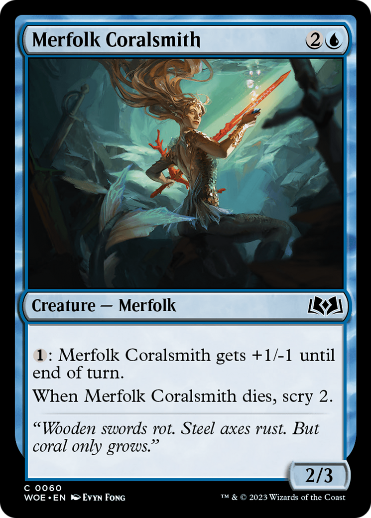 Merfolk Coralsmith [Wilds of Eldraine] | Clutch Gaming