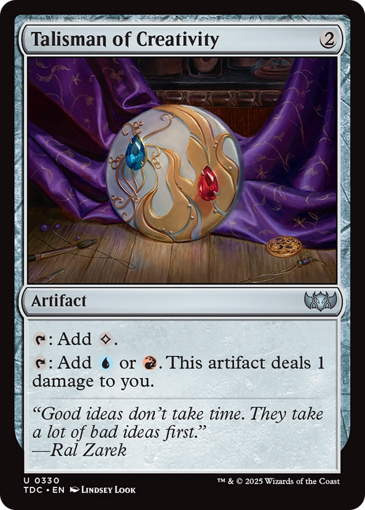 Talisman of Creativity [Tarkir: Dragonstorm Commander] | Clutch Gaming