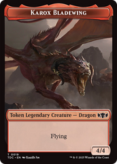 Karox Bladewing // Copy Double-Sided Token [Tarkir: Dragonstorm Commander Tokens] | Clutch Gaming