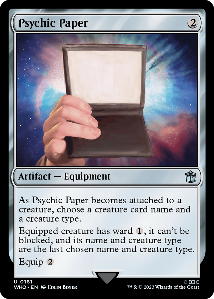 Psychic Paper [Doctor Who] | Clutch Gaming