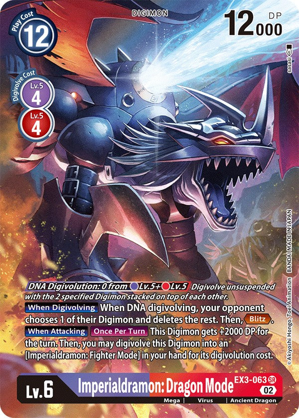 Imperialdramon: Dragon Mode [EX3-063] (Alternate Art) [Draconic Roar] | Clutch Gaming