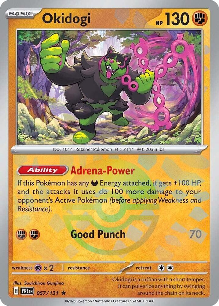 Okidogi (057/131) (Poke Ball Pattern) [Scarlet & Violet: Prismatic Evolutions] | Clutch Gaming
