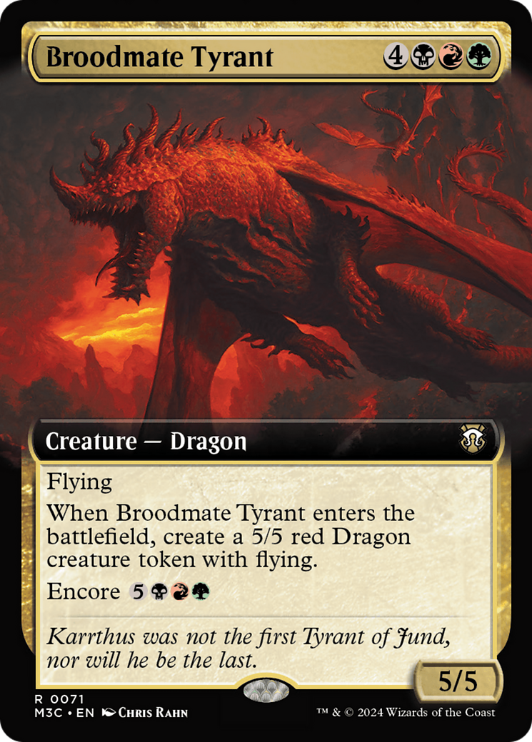 Broodmate Tyrant (Extended Art) [Modern Horizons 3 Commander] | Clutch Gaming