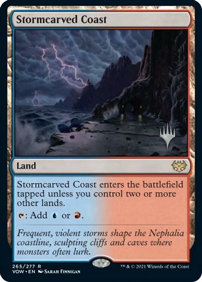 Stormcarved Coast (Promo Pack) [Innistrad: Crimson Vow Promos] | Clutch Gaming