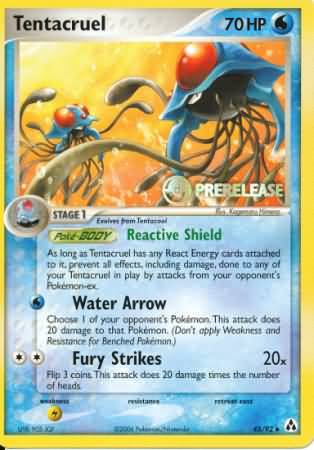 Tentacruel (45/92) (Prerelease Promo) [Nintendo: Black Star Promos] | Clutch Gaming