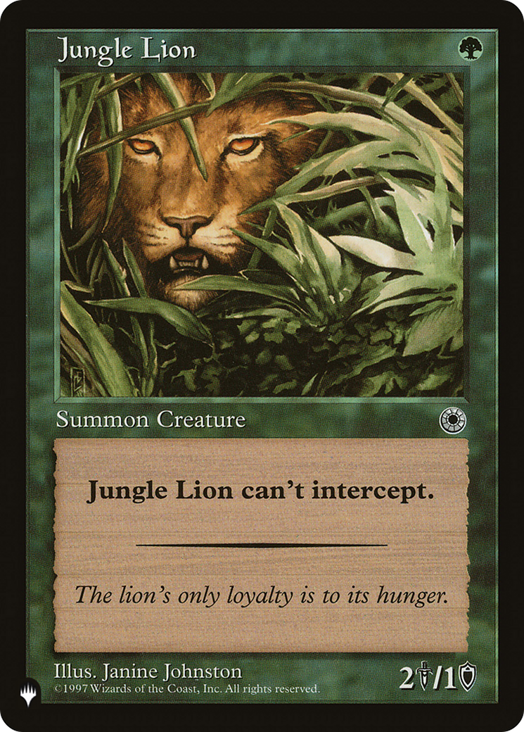 Jungle Lion [The List Reprints] | Clutch Gaming