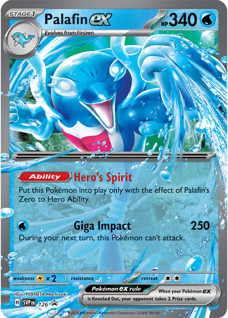 Palafin ex (126) (Jumbo Card) [Scarlet & Violet: Black Star Promos] | Clutch Gaming