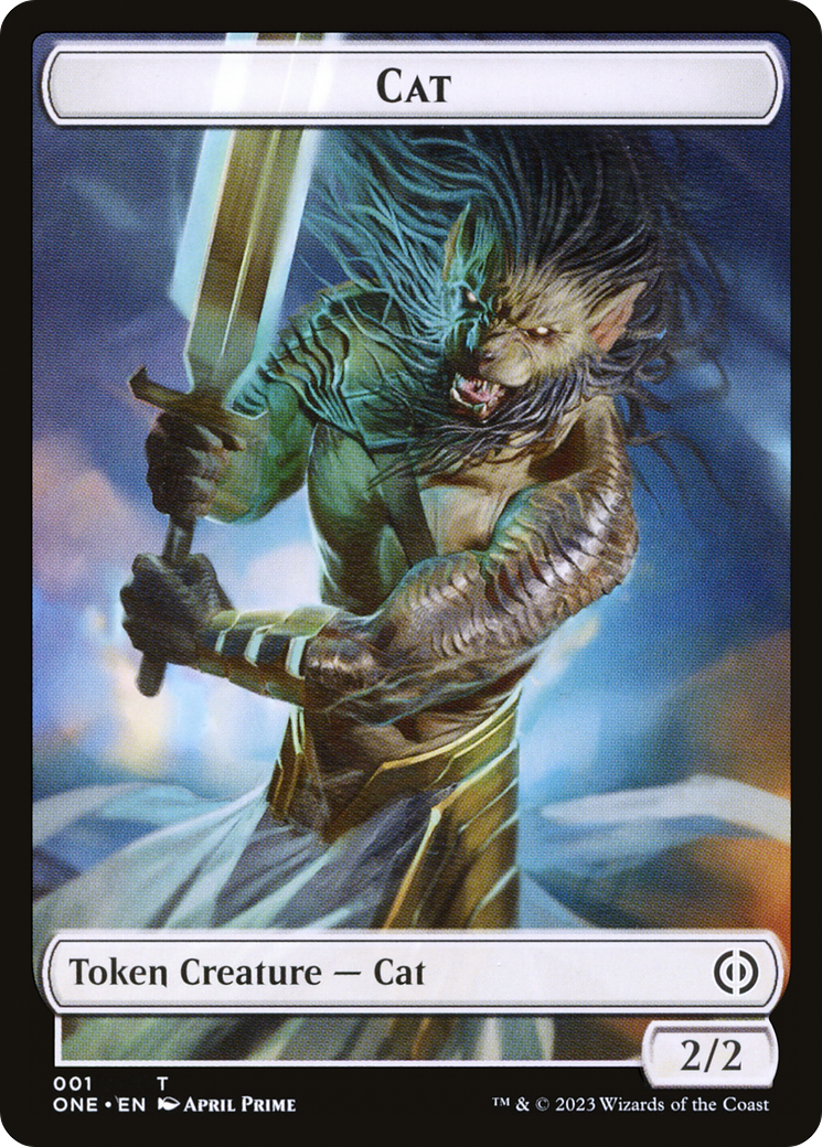 Cat Token [Phyrexia: All Will Be One Tokens] | Clutch Gaming