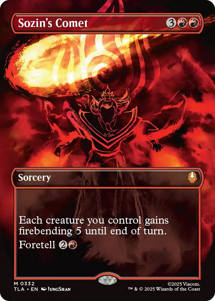 Sozin's Comet (0332) (Borderless) [Avatar: The Last Airbender] | Clutch Gaming