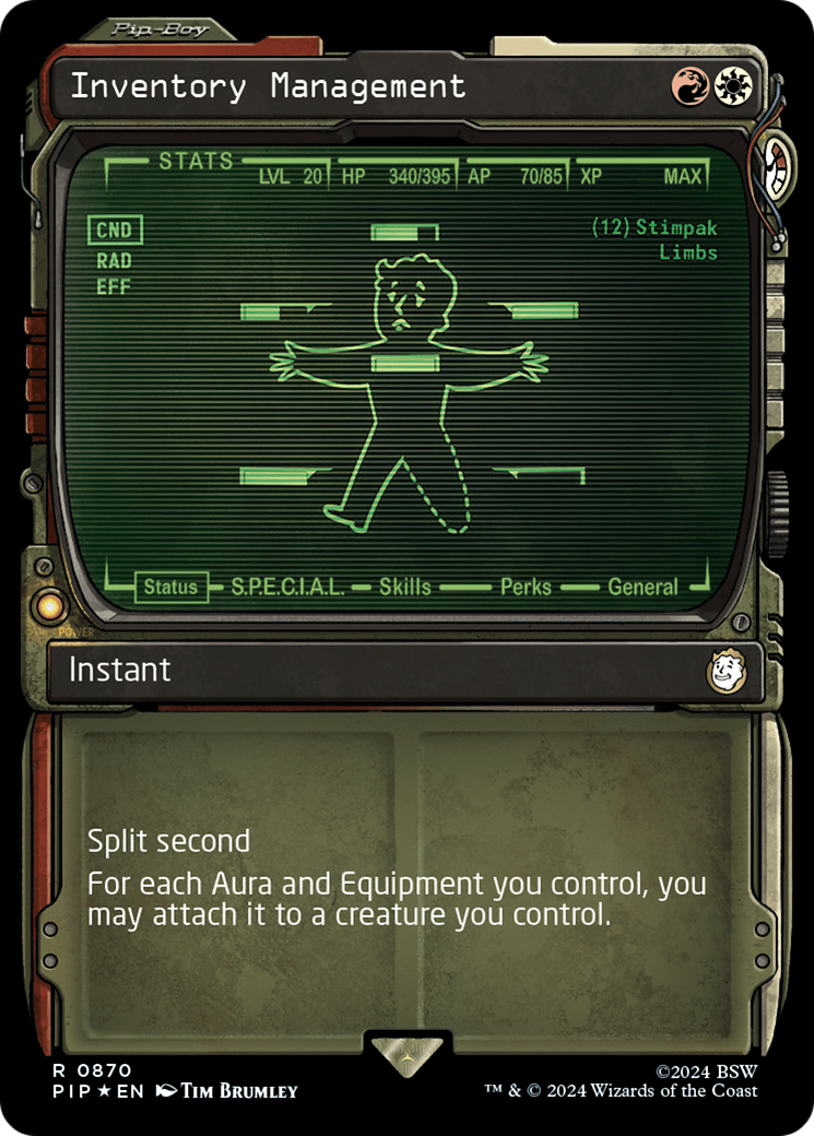 Inventory Management (Showcase) (Surge Foil) [Fallout] | Clutch Gaming