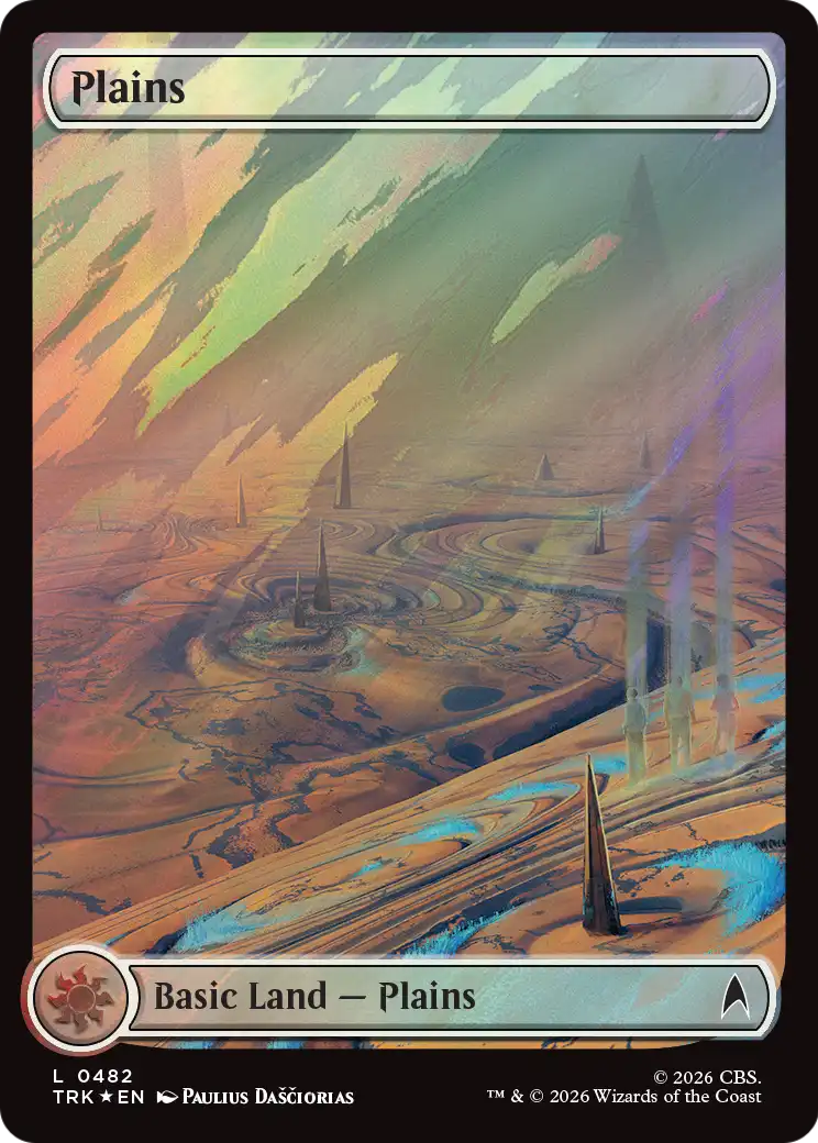 Plains (0482) (Surge Foil) [Star Trek] | Clutch Gaming