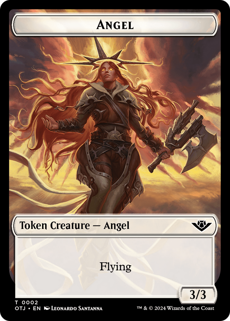 Angel Token [Outlaws of Thunder Junction Tokens] | Clutch Gaming