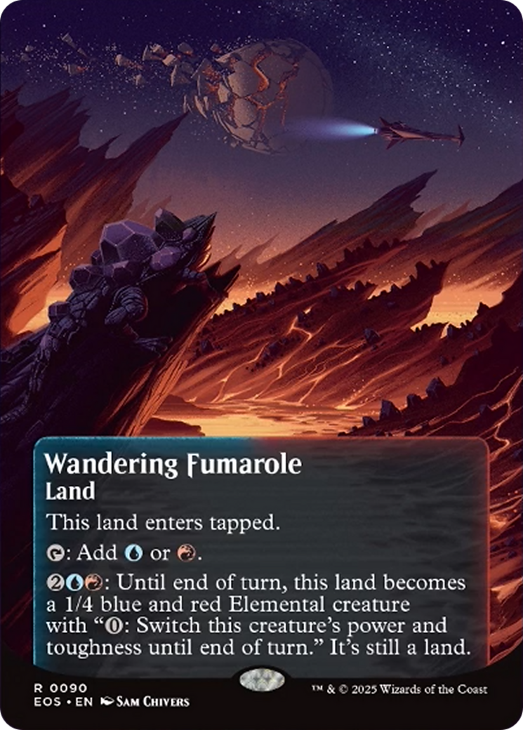 Wandering Fumarole (0090) (Borderless) [Edge of Eternities: Stellar Sights] | Clutch Gaming