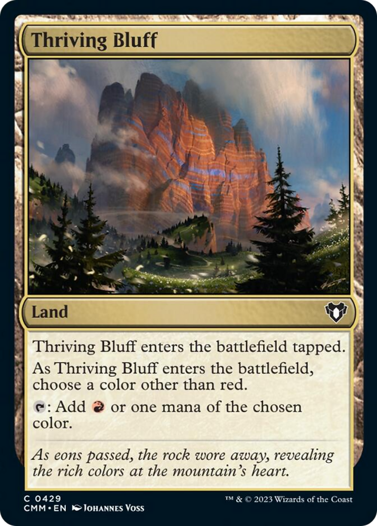 Thriving Bluff [Commander Masters] | Clutch Gaming