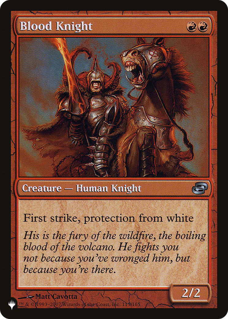 Blood Knight [The List Reprints] | Clutch Gaming