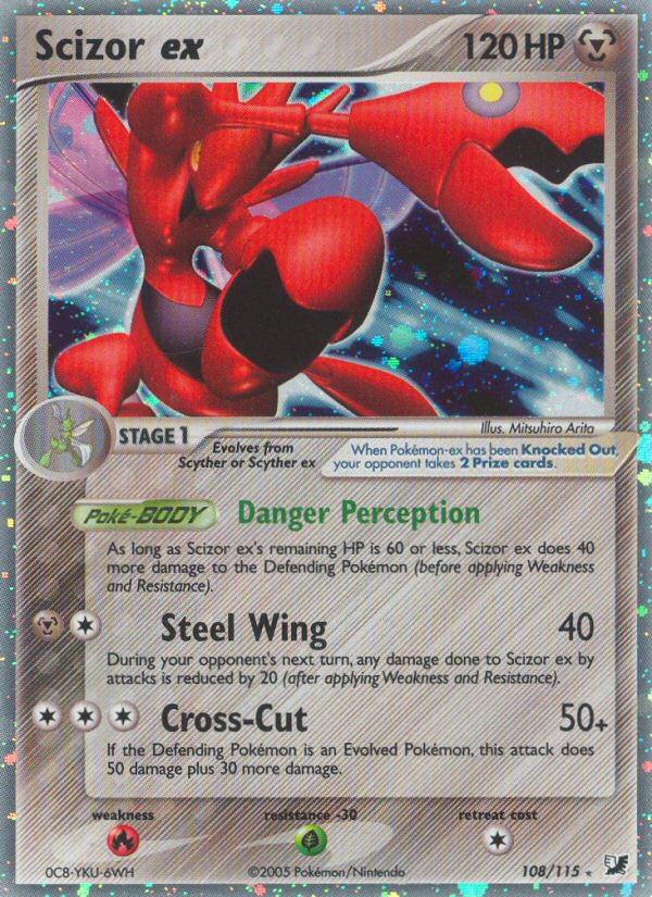 Scizor ex (108/115) [EX: Unseen Forces] | Clutch Gaming