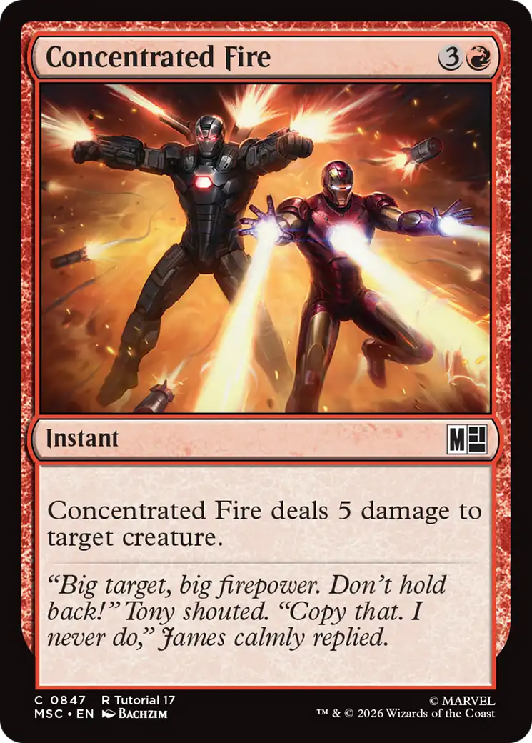 Concentrated Fire [Marvel Super Heroes Commander] | Clutch Gaming