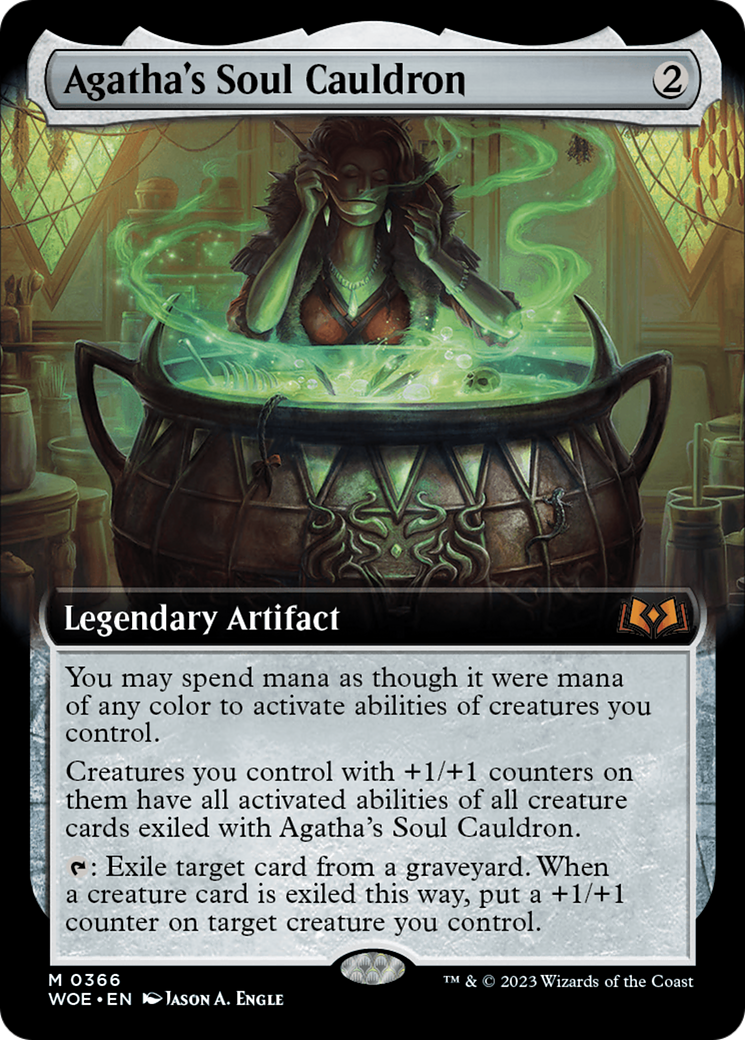 Agatha's Soul Cauldron (Extended Art) [Wilds of Eldraine] | Clutch Gaming