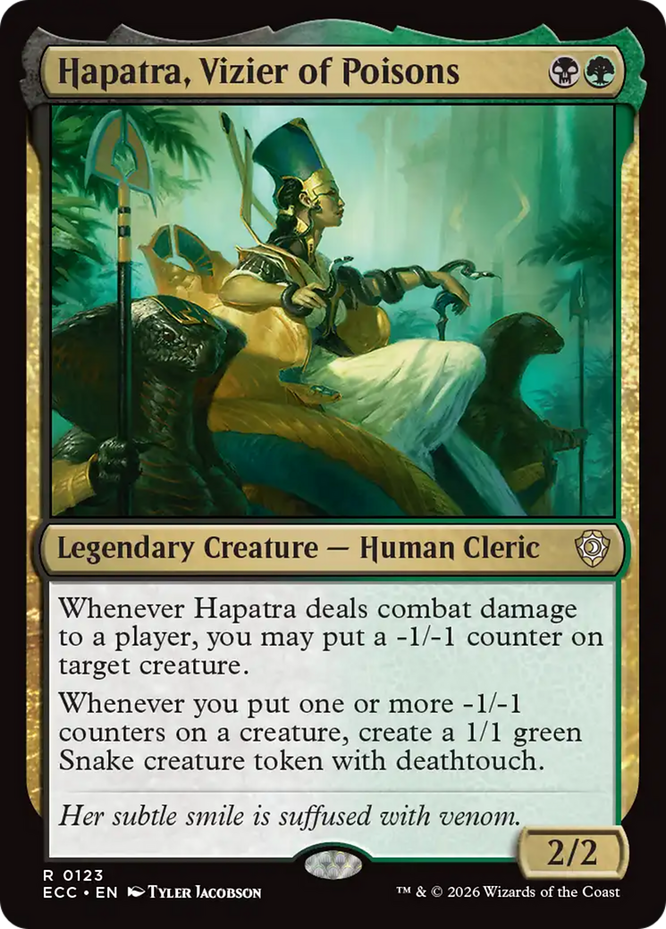 Hapatra, Vizier of Poisons [Lorwyn Eclipsed Commander] | Clutch Gaming