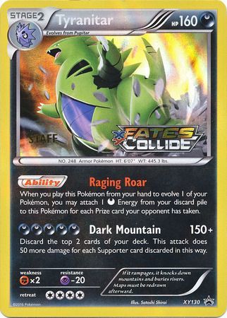 Tyranitar (XY130) (Staff) [XY: Black Star Promos] | Clutch Gaming