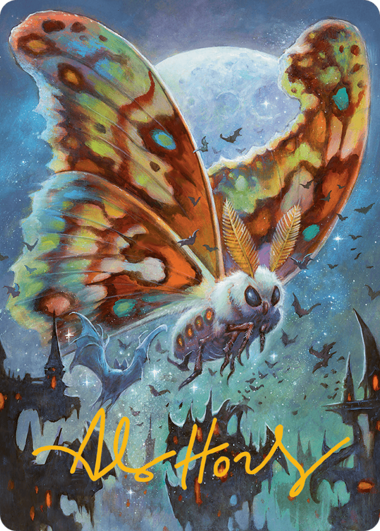 Luminous Broodmoth Art Card (Gold-Stamped Signature) [Bloomburrow Art Series] | Clutch Gaming