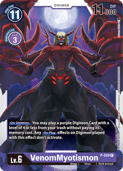 VenomMyotismon [P-020] [Promotional Cards] | Clutch Gaming