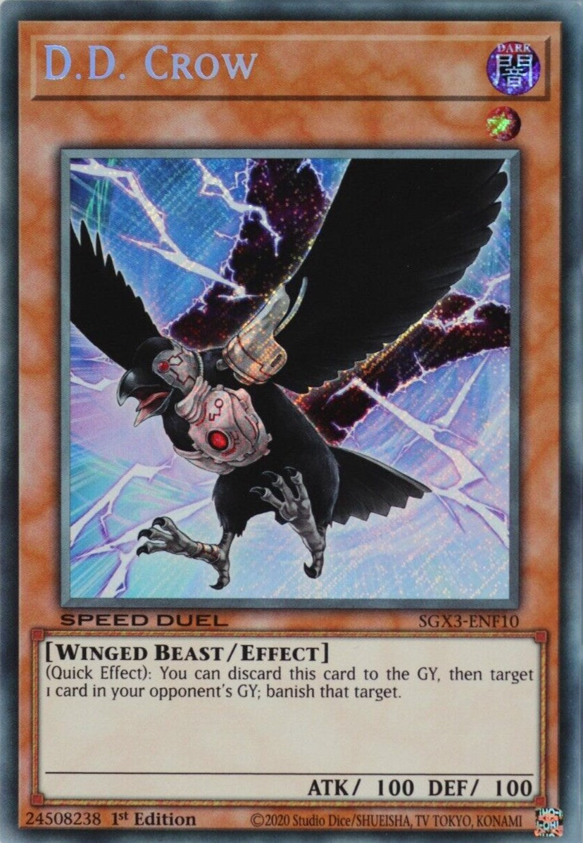 D.D. Crow [SGX3-ENF10] Secret Rare | Clutch Gaming