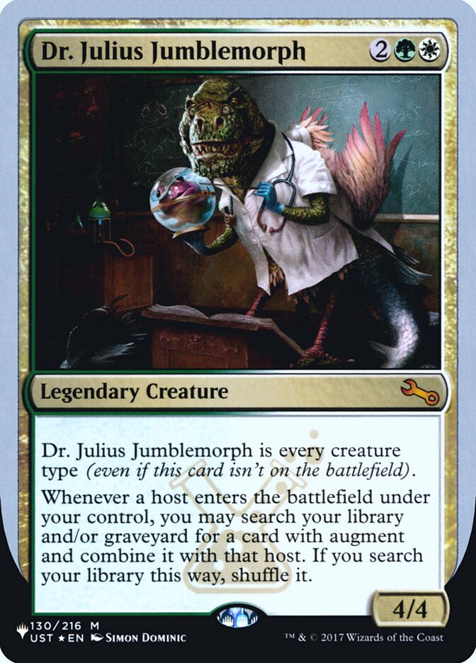 Dr. Julius Jumblemorph (Unfinity Foil Edition) [The List] | Clutch Gaming