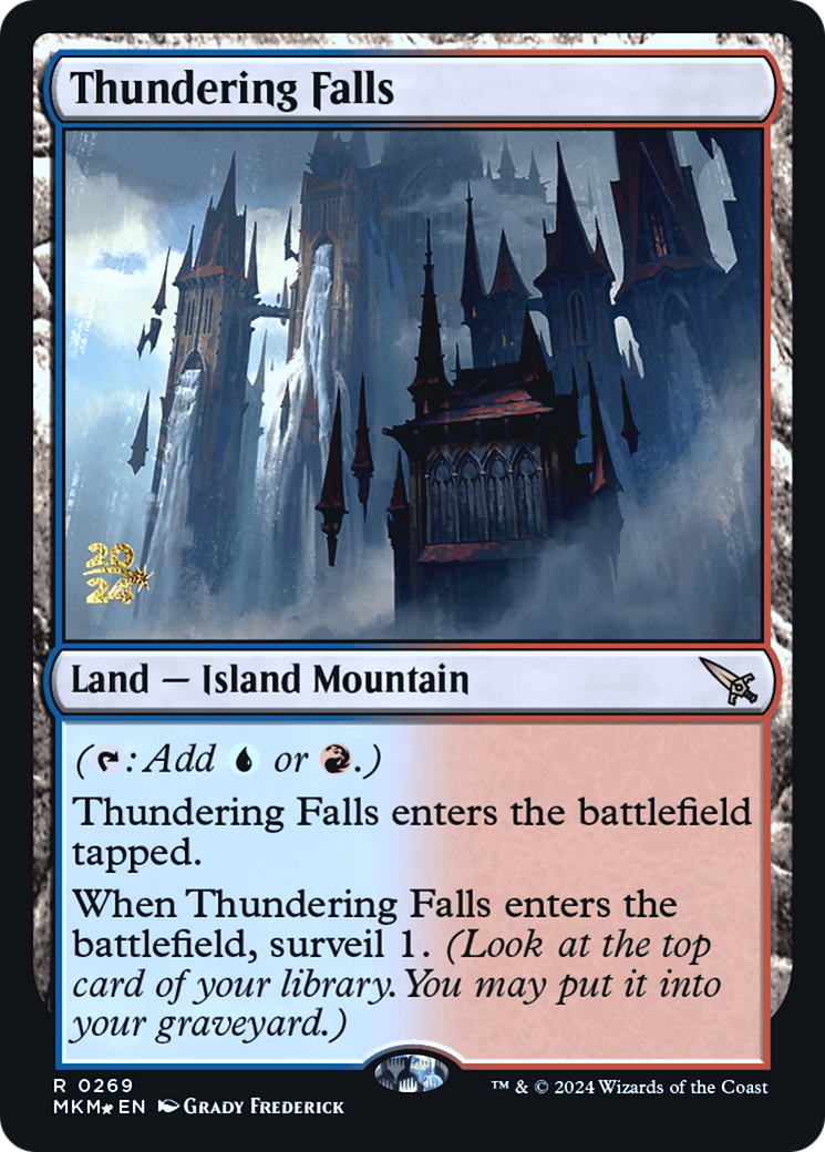 Thundering Falls [Murders at Karlov Manor Prerelease Promos] | Clutch Gaming