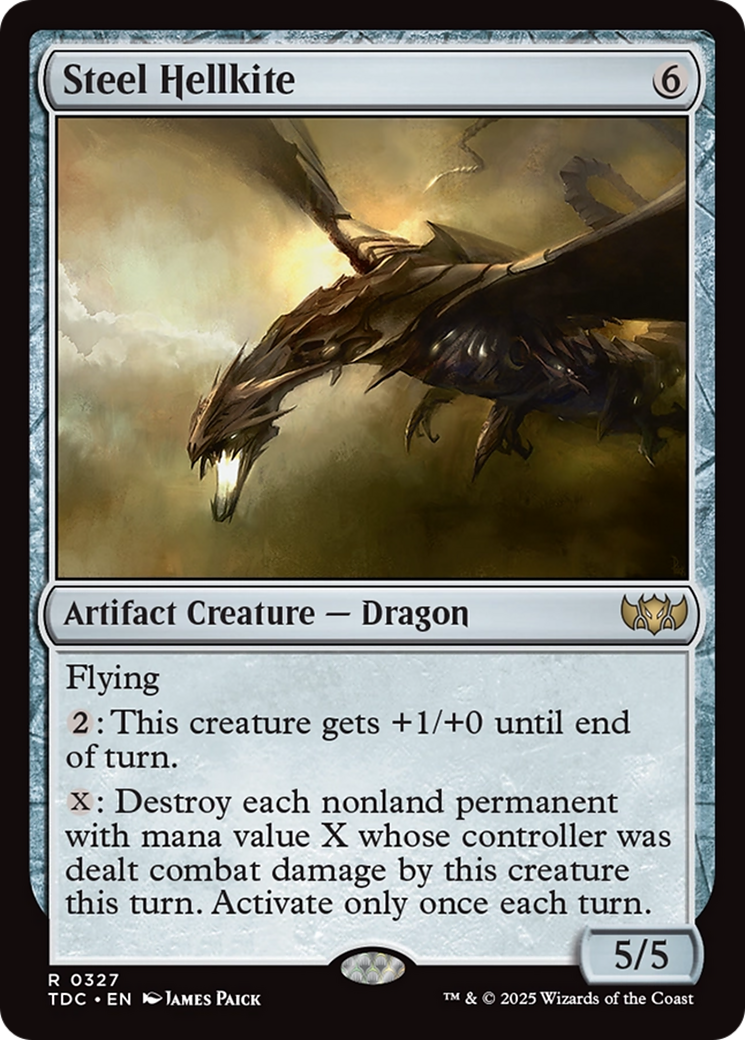 Steel Hellkite [Tarkir: Dragonstorm Commander] | Clutch Gaming