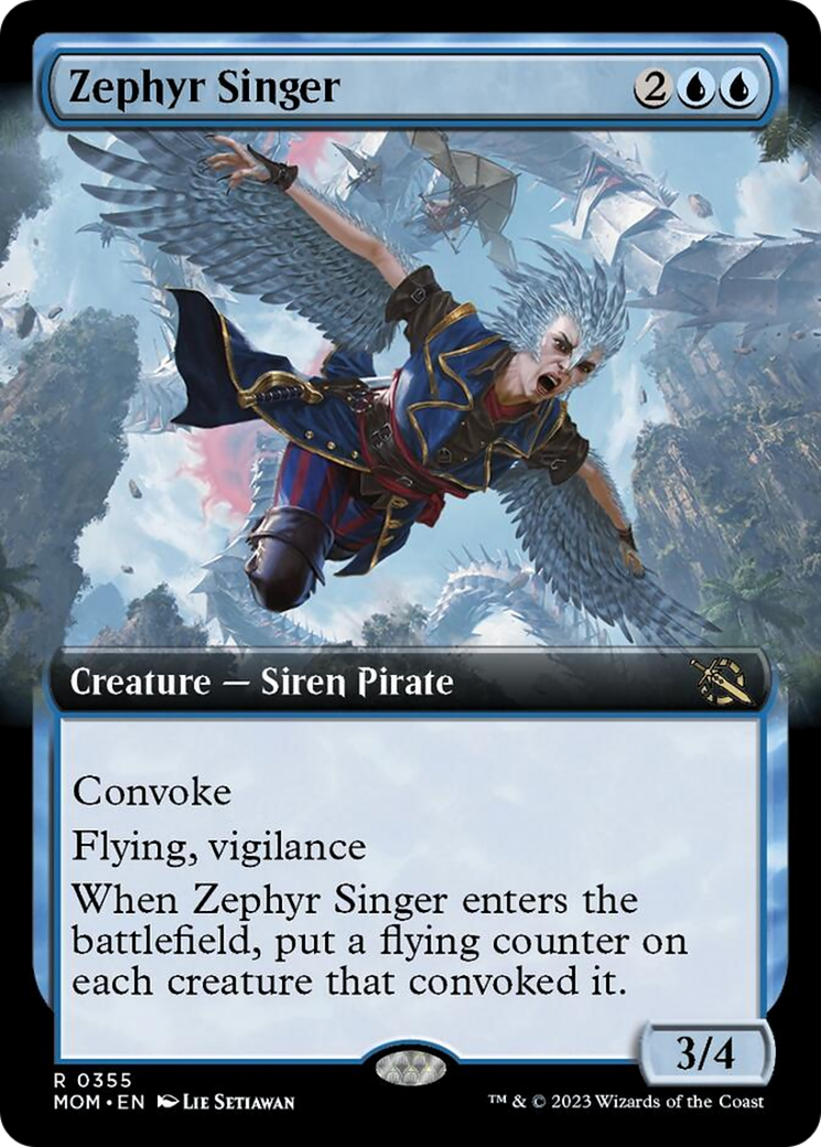 Zephyr Singer (Extended Art) [March of the Machine] | Clutch Gaming