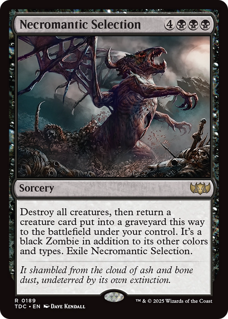 Necromantic Selection [Tarkir: Dragonstorm Commander] | Clutch Gaming