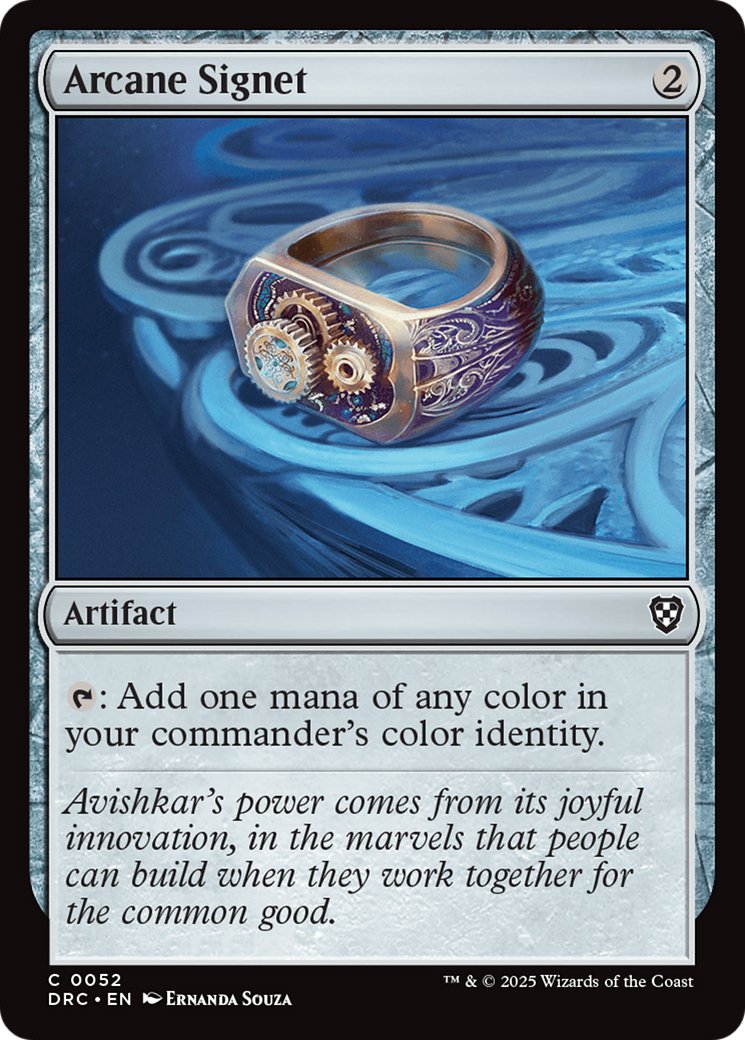 Arcane Signet (0052) [Aetherdrift Commander] | Clutch Gaming