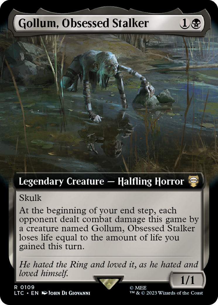 Gollum, Obsessed Stalker (Extended Art) [The Lord of the Rings: Tales of Middle-Earth Commander] | Clutch Gaming