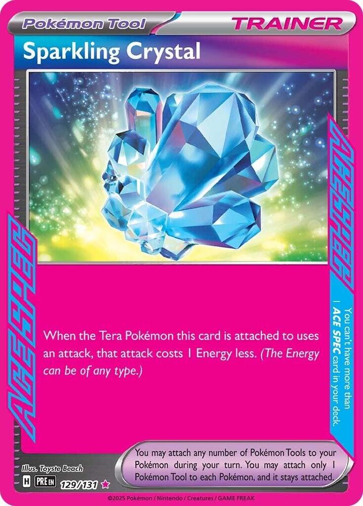 Sparkling Crystal (129/131) [Scarlet & Violet: Prismatic Evolutions] | Clutch Gaming