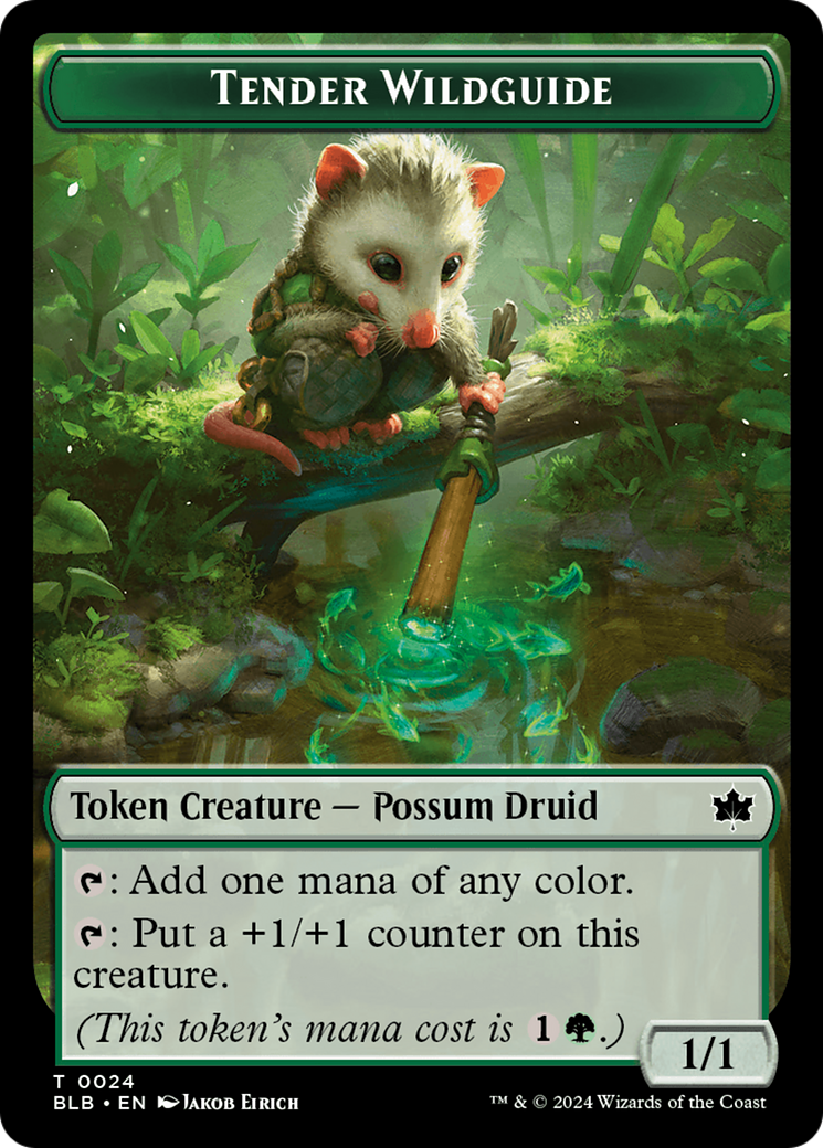 Tender Wildguide Token [Bloomburrow Tokens] | Clutch Gaming