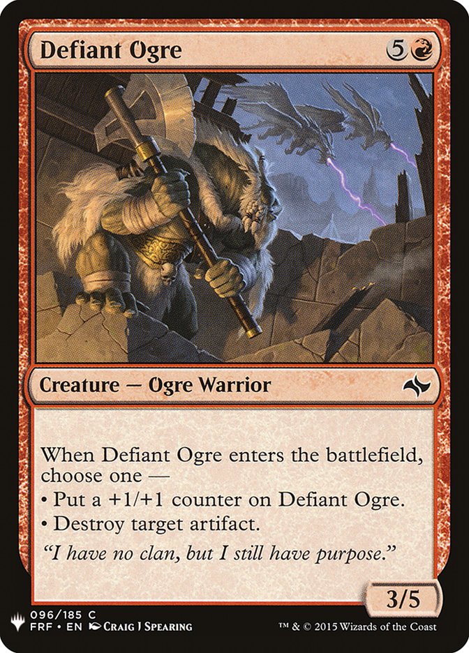 Defiant Ogre [Mystery Booster] | Clutch Gaming