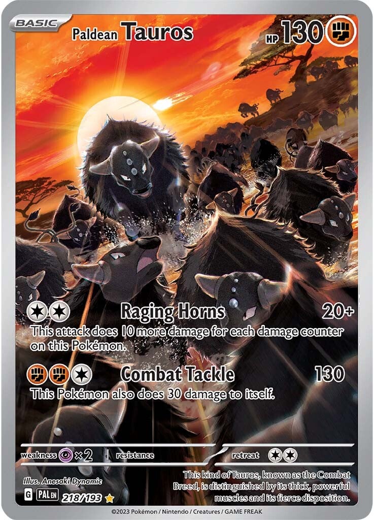 Paldean Tauros (218/193) [Scarlet & Violet: Paldea Evolved] | Clutch Gaming