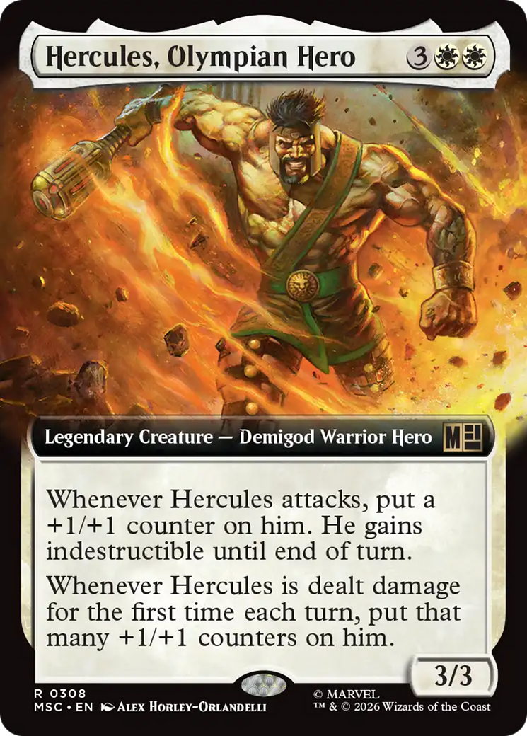 Hercules, Olympian Hero (Extended Art) [Marvel Super Heroes Commander] | Clutch Gaming
